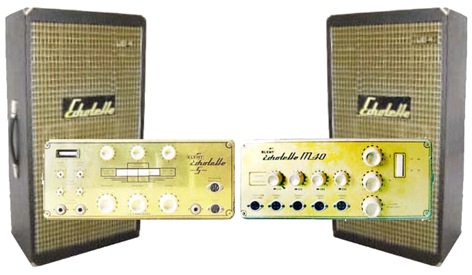 Klemt Echolette echo unit, PA amplifier and speakers